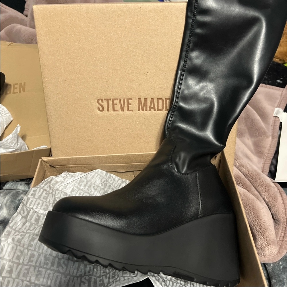 Steve Madden Knee High Platform Boots